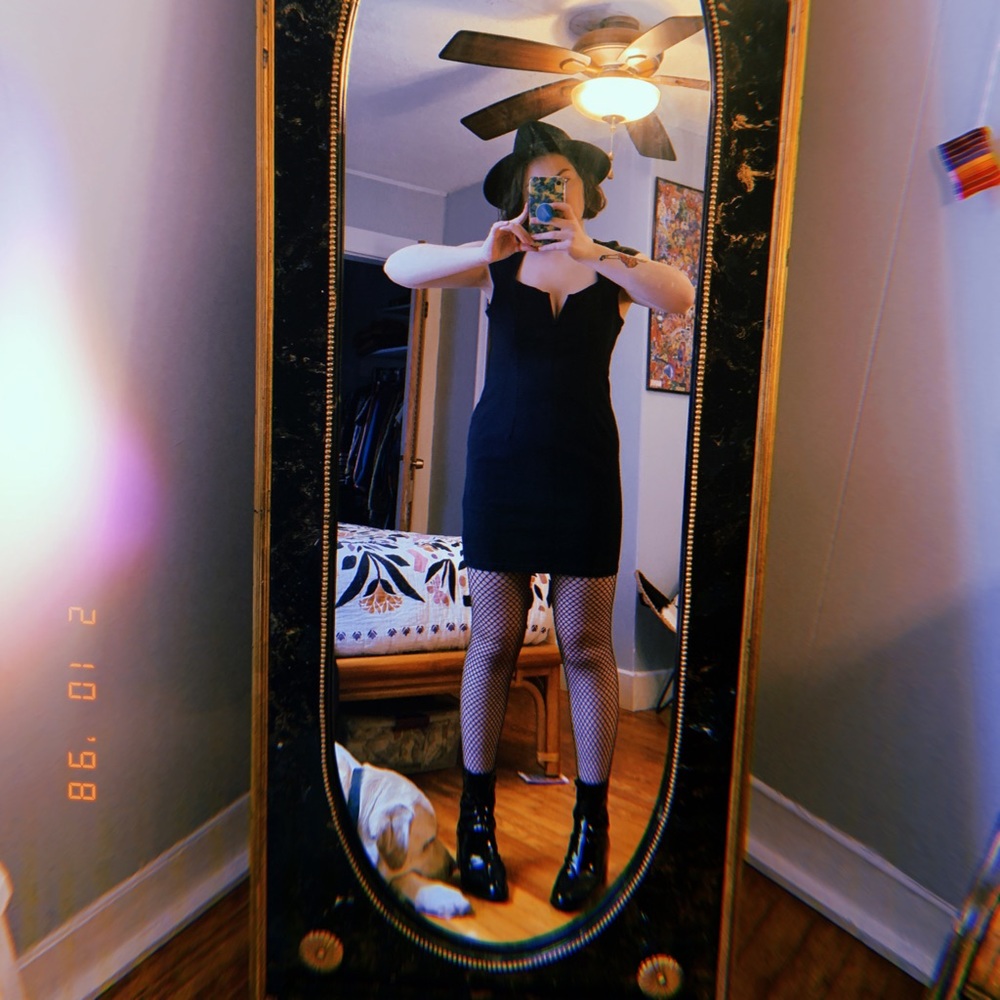 Free People black mini dress
